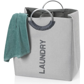 Image 1 of Kela (Германия) Кош за пране kela palma с две отделения - каменносив (kela 24401)