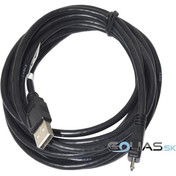 Vakoss TC-U1281K microUSB 2.0 A-B M/M, 3m, černý