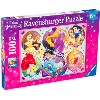 Ravensburger Пъзел Ravensburger от 100 XXL части - Принцесите на Дисни (10796)