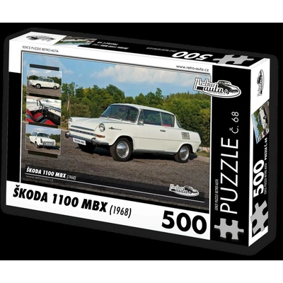 Retro-auta Škoda 1100 MBX 1968 500 dílků