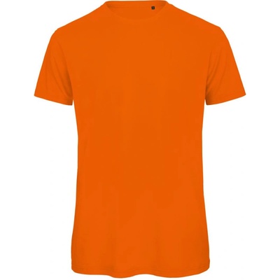 B&C tričko Inspire T medium fit z bio bavlny krátký rukáv pánské oranžové