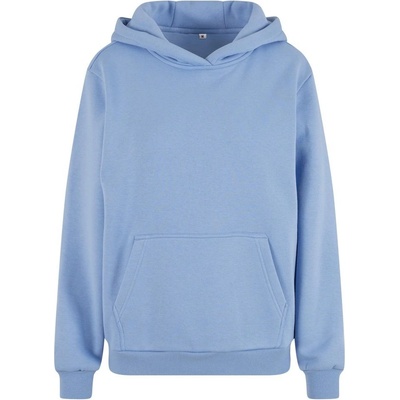 Build Your Brand Hebká dámská mikina přes hlavu Fluffy Světle modrá