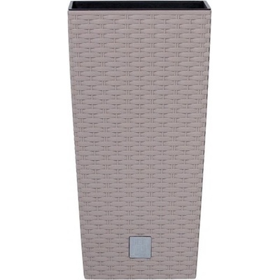 PROSPERPLAST Plastové květináče Rato Square mocca 26,5 x 26,5 cm