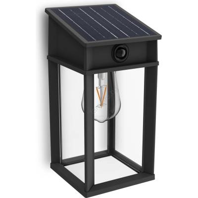 Philips LED соларен стенен сензор GERI LED/3, 2W/3, 7V 2700K IP44 (P6573)