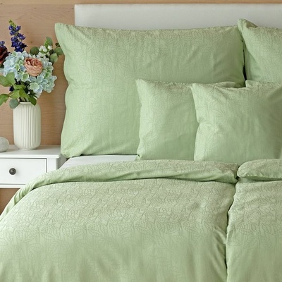 Matějovský obliečky bambusové Sofie light green Bambusový damašok 70x90 140x200