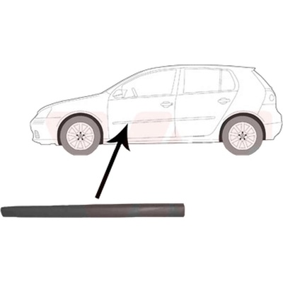 Levá přední ochranná lišta dveří VW Golf 5 / 2003-2009