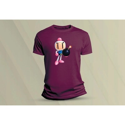 Sandratex dětské bavlněné tričko Bomberman vínová
