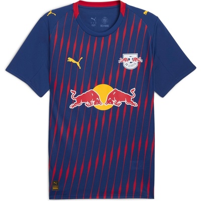 PUMA Мъжка футболна фланелка Puma RB Leipzig Authentic Away Football Shirt 2025 2026 Mens - Red/Blue