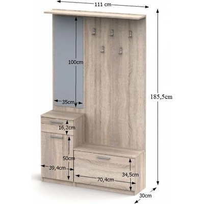 Kondela SINGA 04 dub sonoma – Zboží Dáma
