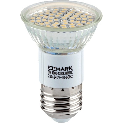 ELMARK Led ЛАМПА led60 smd3528 3w e27 230v ТОПЛО БЯЛ (99led414)