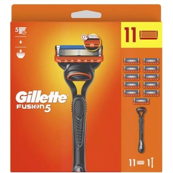 Gillette Fusion5 комплект: самобръсначка + резервни ножчета 10 бр. за мъже