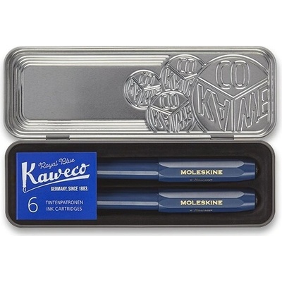 Sada kuličkové pero a plnicí pero Moleskine Kaweco modrá – Zbozi.Blesk.cz