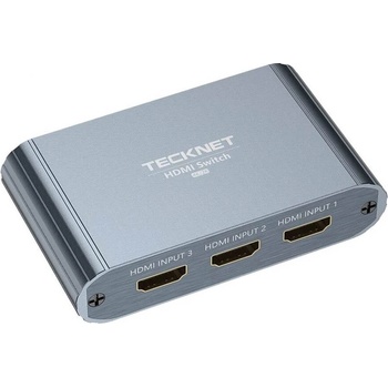 TeckNet Три-портов HDMI превключвател - TeckNet EHU01006GA01 3-Port HDMI Auto Switch Box (843757)