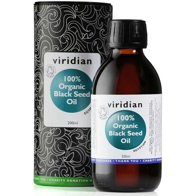 Viridian 100% Organic Black Seed Oil 200 ml