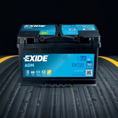 Exide AGM 12V 72Ah 760A EK720 – Sleviste.cz