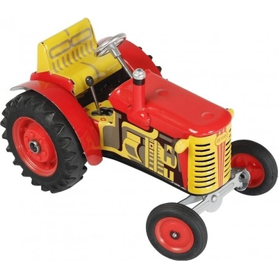 Kovap Traktor Zetor zelený na klíček kov 14cm 1:25 – Zboží Dáma