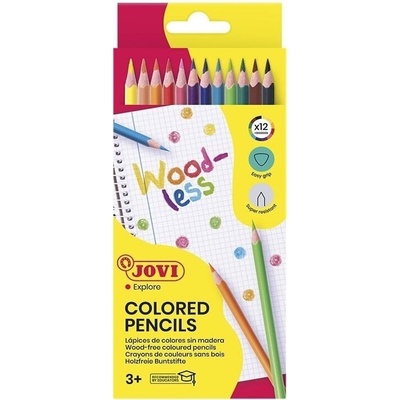 JOVI Non-Wooden Triangular Pencils Комплект цветни моливи 12 бр (734/12)