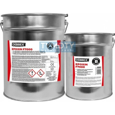 Debbex EPOXIN F7000 - 5 kg transparentný, sada plechoviek