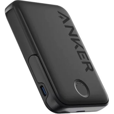 Anker 322 Magnetic Battery MagGo, 5000 mAh - външна батерия с USB-C порт и безжично зареждане с MagSafe (черен) (D65588)