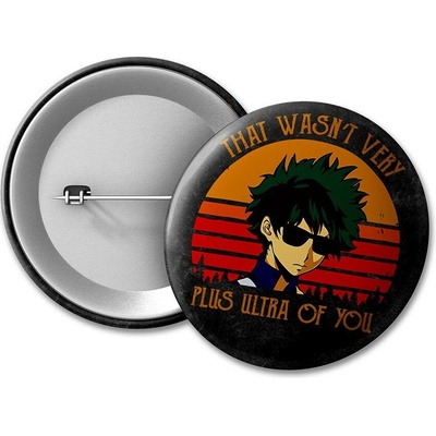 Boku no Hero Academia BNHA placka Plus Ultra 50 mm