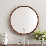 InterCeramic Огледало за баня InterCeramic ICM 1858WOODEN - Ø60 cm, дървена рамка (ICM 1858WOODEN)