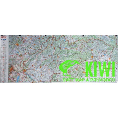 ZES vydavatelství nástěnná mapa SR 1:250 t. - lamino, 210x90 cm