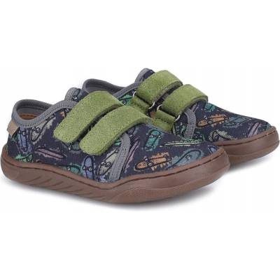 Emel detské tenisky barefoot na suchý zips