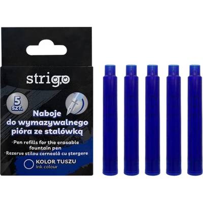 Strigo Bombičky do gumovacího pera STRIGO modré 5 ks 431694