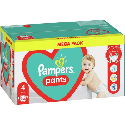 Pampers Бебешки пелени гащи Pampers 4, 108 броя (1100002041)