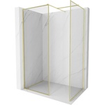 Mexen Kioto-F Душ стена Walk-in с рамка 120 x 85 см, прозрачен 8 мм, златно матово - 800-120-202-04-55-085 (800-120-202-04-55-085)