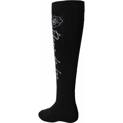 Fleur de lys Epic Podkolienky čierna ružová