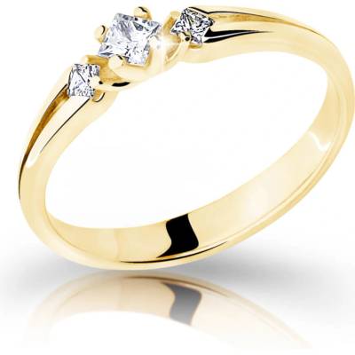 Cutie Jewellery Pôvabný prsteň zo žltého zlata so zirkónmi Z6866 2105 10 X 1