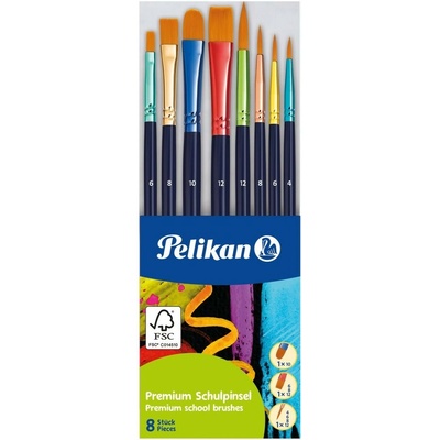 Sada štětců Pelikan Premium, 8ks