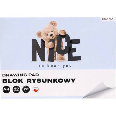 CreativeToys Kresliaci blok Medvedík A4 20 listov