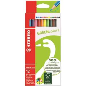 STABILO Greencolors 12бр. комплект цветни моливи 6019/2-121 (6019/2-121)
