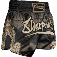 8 Weapons Muay Thai šortky Hanuman čierna/zlatá