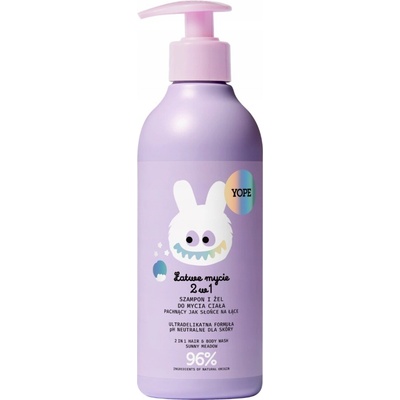 Yope šampon a gel pro děti 2 v 1 Slunce na louce 400 ml
