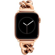 Anne Klein Řemínek řetízkový pro Apple Watch Watch 38mm / 40mm / 41mm / 49mm růžovozlatý WK/1017RGRG