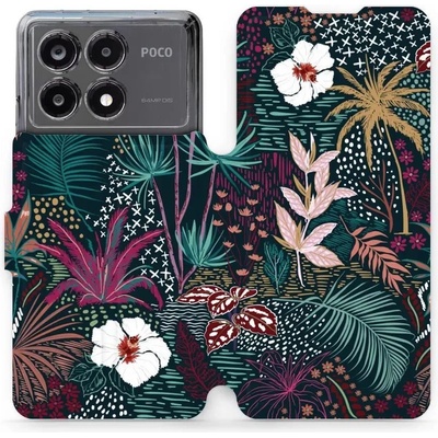 Mobiwear Xiaomi Poco X6 Pro 5G VP13S Temná flóra