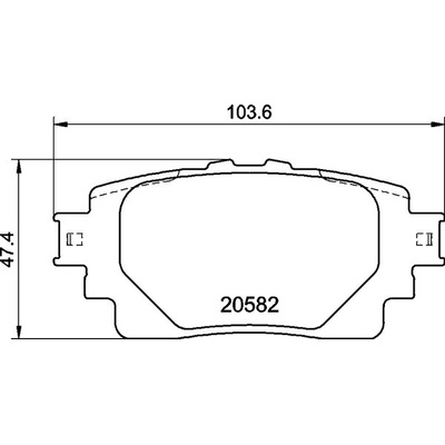 BREMBO Sada brzdových platničiek kotúčovej brzdy P 83 174