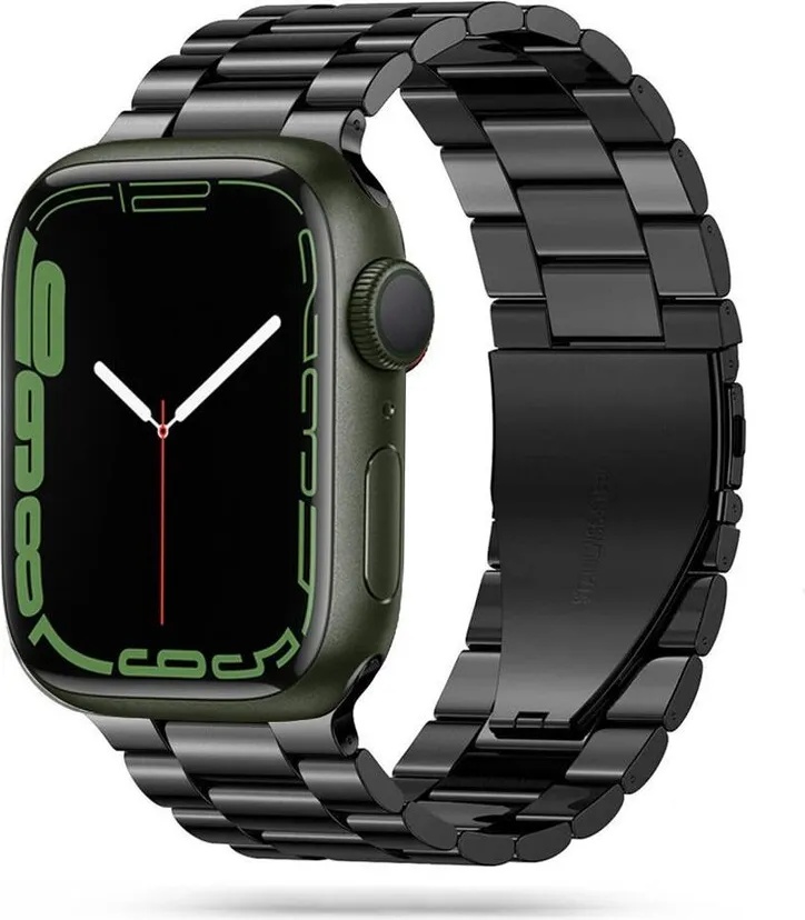 Tech-Protect Стоманена верижка за Apple Watch 4/5/6/7/8/SE/Ultra 1/2 (44/45/49 mm) от Tech-Protect Stainless - Черна (5906735412796)