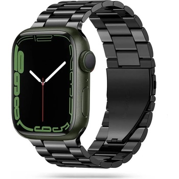 Tech-Protect Стоманена верижка за Apple Watch 6/7/8/SE/Ultra 1-2 (44/45/46/49 mm) от Tech-Protect Stainless - черна (5906735412796)