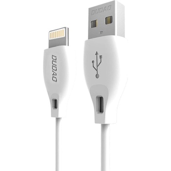 Dudao Кабел Dudao L4l, USB към Lightning 2.1A 1m, бял (Dudao Cable L4L (Lightning) 1M)