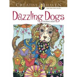 Creative Haven Dazzling Dogs Coloring Book | Marjorie Sarnat (2016)