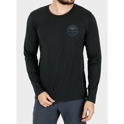 Fjällräven tričko Forever Nature Badge LS dark navy