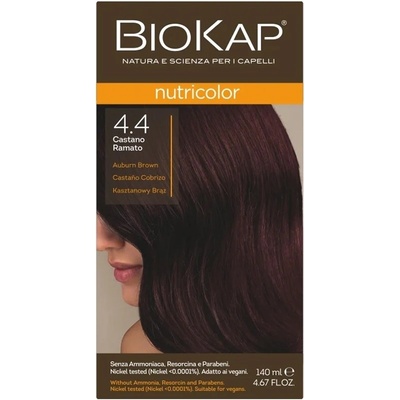 Biokap NutriColor barva na vlasy Kaštanová hnědá 4.4
