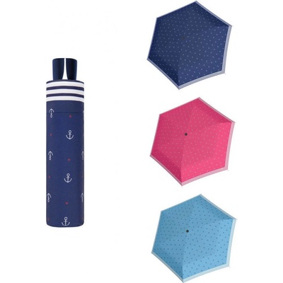 Doppler dáždnik fiber mini sailor manuálne skladací ružový vzor