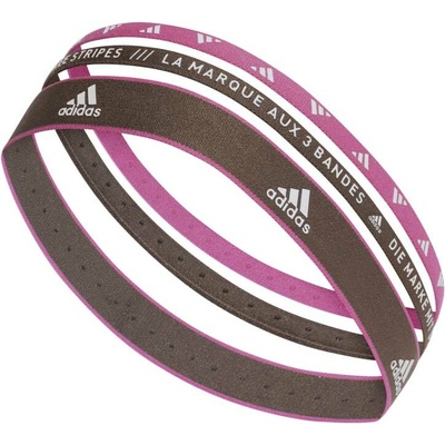 adidas headband 3PP Hnědá Růžová Bílá