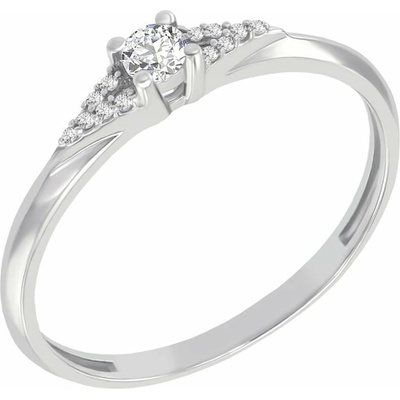 Eppi Stříbrný prsten s postranními lab grown diamanty Redely R44327