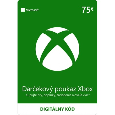 Microsoft Xbox Live darčeková karta 75 €